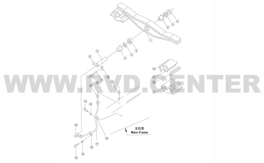 Балка балансира китайского бульдозера SHANTUI SD32 175-50-31113